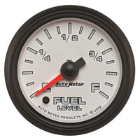 Autometer Pro-Cycle Gauge Fuel Level 2 1/16in 0-280 Programmable White - 19509
