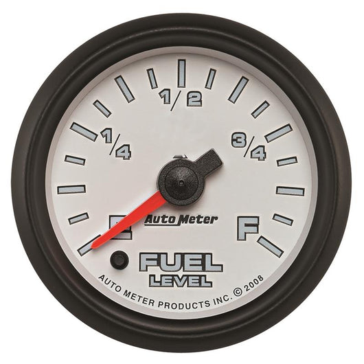 Autometer Pro-Cycle Gauge Fuel Level 2 1/16in 0-280 Programmable White - 19509