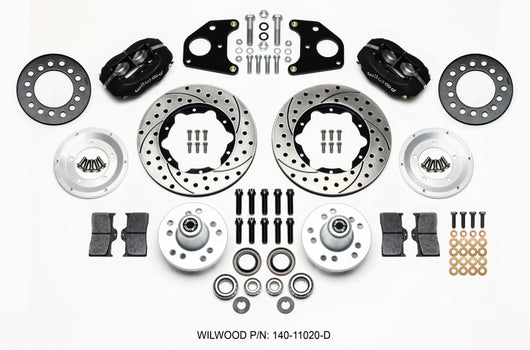 Wilwood Forged Dynalite Front Kit 11.00in Drilled 62-72 CDP B & E Body-Drum - 140-11020-D