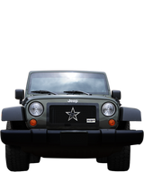 RBP RX-1 RL Series Smooth Frame 1pc. Grille 97-06 Jeep Wrangler (All Models) - Black - RBP-254482