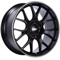 BBS CH-R 20x9 5x120 ET29 Satin Black Polished Rim Protector Wheel -82mm PFS/Clip Required - CH113BPO