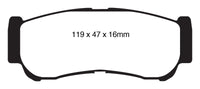 EBC 07-09 Hyundai Santa Fe 2.7 Greenstuff Rear Brake Pads - DP61982
