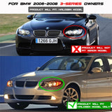 Spyder BMW E90 3-Series 06-08 Projector LED Halo Amber Reflctr Rplc Bulb Smke PRO-YD-BMWE9005-AM-SM - 5009029