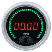 Autometer 85.7mm Black 0-16K RPM Tachometer Sport-Comp Elite Digital Gauge - 6798-SC