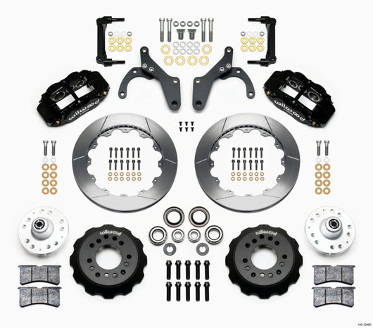 Wilwood Narrow Superlite 6R Front Hub Kit 12.88in 59-64 Chevy Impala / 63-64 Corvette - 140-12460