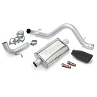 Banks Power 12-15 Jeep 3.6L Wrangler (All) - 2dr Monster Exh Sys - SS Single Exh w/ Black Tip - 51342-B