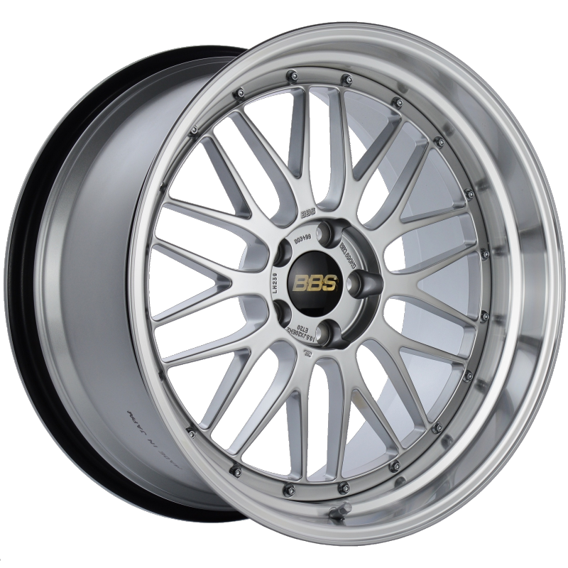 BBS LM 20x10.5 5x114.3 ET20 CB66 Diamond Silver Center Diamond Cut Lip Wheel - LM239DSPK