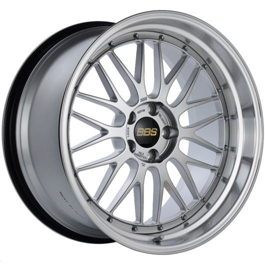 BBS LM 20x10.5 5x114.3 ET20 CB66 Diamond Silver Center Diamond Cut Lip Wheel - LM239DSPK