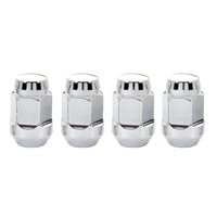McGard Hex Lug Nut (Cone Seat Bulge Style) 7/16-20 / 3/4 Hex / 1.45in. Length (4-Pack) - Chrome - 64011