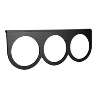 Autometer 2-5/8in 3-Hole Gauge Panel - Black Aluminum - 3233
