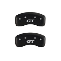 MGP 4 Caliper Covers Engraved Front Mustang Engraved Rear SN95/GT Red finish silver ch - 10224SMG1RD