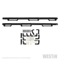 Westin/HDX 17-18 Ford F-250/350 Crew Cab (6.75ft Bed) Stainless Drop Nerf Step Bars - Textured Black - 56-5340252