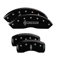 MGP 4 Caliper Covers Engraved Front & Rear MGP Black finish silver ch - 36007SMGPBK