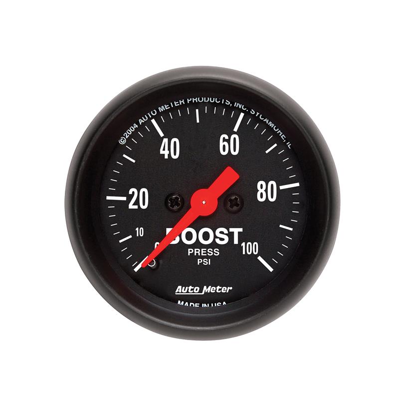 Autometer Z Series 52mm 0-100 PSI Mechanical Boost - 2618