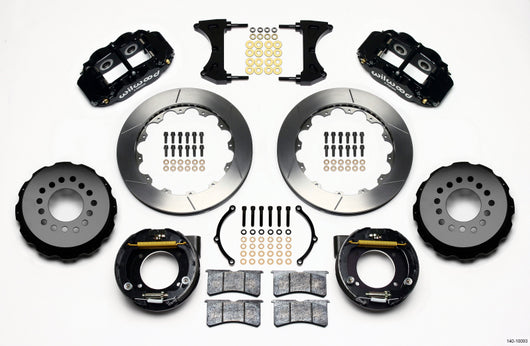 Wilwood Narrow Superlite 4R Rear P-Brk Kit 12.88in Chevy C-10 2.42 Offset 5-lug - 140-10093
