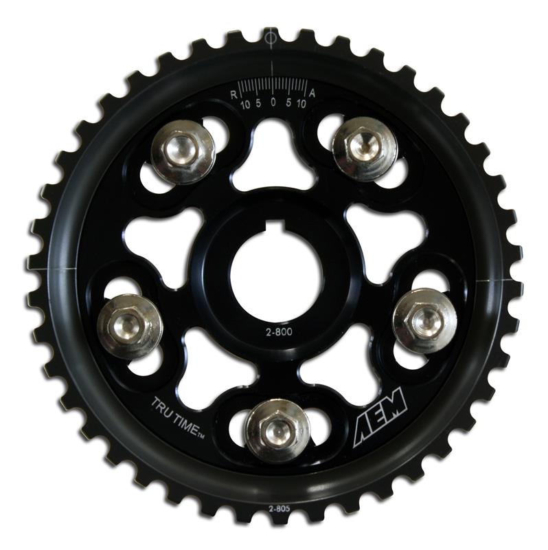 AEM 92-01 Honda Prelude Si VTEC/ Base & SH True Black Tru-Time Cam Gear - 23-801BK