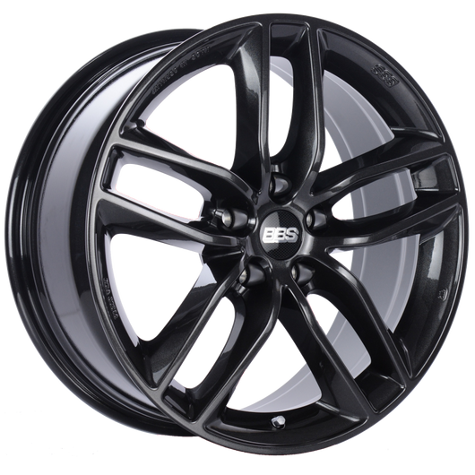 BBS SX 18x8 5x112 ET44 Crystal Black Wheel -82mm PFS/Clip Required - SX0103CB