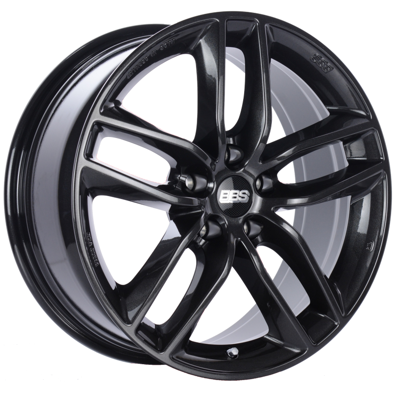 BBS SX 19x8.5 5x112 ET32 Crystal Black Wheel -82mm PFS/Clip Required - SX0501CB