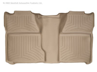 WeatherTech 07-13 Chevrolet Silverado Crew Cab Rear FloorLiner - Tan - 450660