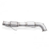 Stainless Works 2016-18 Ford Focus RS 3in High-Flow Cats Downpipe Factory Connection - FCRS16DPCAT