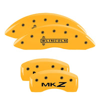 MGP 4 Caliper Covers Engraved Front & Rear MGP Yellow finish black ch - 36014SMGPYL