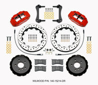 Wilwood Narrow Superlite 6R Front Hat Kit 12.88in Drill Red 2014-2015 Mini Cooper w/Lines - 140-15214-DR