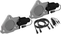 QTP 3in Bolt-On QTEC Dual Electric Cutout Valves - Pair - QTEC60