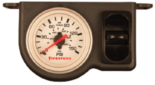 Firestone Electric Single Pressure Gauge - White Plastic (WR17602572) - 2572
