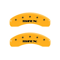 MGP 4 Caliper Covers Engraved Front Cadillac Rear SRX Yellow Finish Black Char 2010 Cadillac SRX - 35003SSRXYL