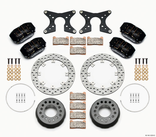 Wilwood Dynapro Lug Mount Dual Rear Dynamic Kit SA Drilled Big Ford 2.36in Offset - 140-12553-D