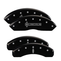 MGP 4 Caliper Covers Engraved Front & Rear MGP Black finish silver ch - 35014SMGPBK