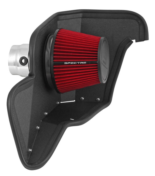 Spectre 15-17 Ford Mustang L4-2.3L F/I Air Intake Kit - Polished w/Red Filter - 9029
