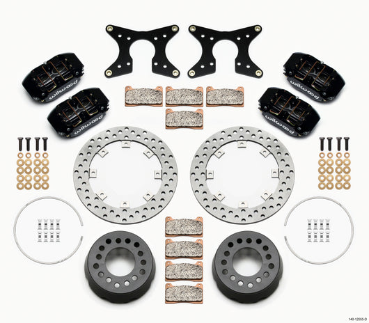 Wilwood Dynapro Lug Mount Dual Rear Dynamic Kit SA Drilled M-W/Lamb Ends 1/2in Studs - 140-12555-D