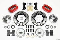 Wilwood Dynapro Dust-Boot Front Kit 11.00in Drilled-Red WWE ProSpindle - 140-13345-DR