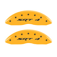 MGP 4 Caliper Covers Engraved Front Charger Rear RT Yellow Finish Black Char 2007 Dodge Charger - 12005SCHRYL