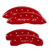MGP 4 Caliper Covers Engraved Front & Rear MGP Red finish silver ch - 30001SMGPRD