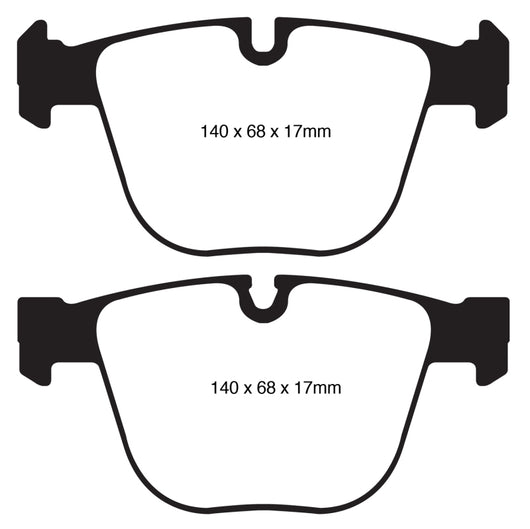 EBC 10+ BMW 535i 3.0 Twin Turbo GT (F07) Greenstuff Rear Brake Pads - DP22020