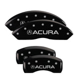 MGP 4 Caliper Covers Engraved Front & Rear MGP Black finish silver ch - 37025SMGPBK