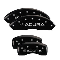 MGP 4 Caliper Covers Engraved Front & Rear MGP Black finish silver ch - 38011SMGPBK