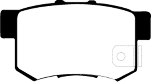 EBC 10-12 Acura RDX 2.3 Turbo Greenstuff Rear Brake Pads - DP21193/2