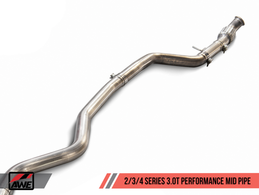 AWE Tuning BMW F22 M240i Performance Mid Pipe - 3015-11034
