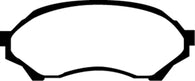 EBC 99-02 Mazda Protege 1.6 Yellowstuff Front Brake Pads - DP41302R