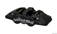 Wilwood Caliper-Aero4 - Black Anodize 1.12/1.12in Pistons 1.25in Disc - 120-13339