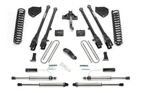 Fabtech 17-19 Ford F250/350 4WD Diesel 4in 4 Link System w/DL 2.25 Resi Shocks & Rear DL Shocks - K2290DL