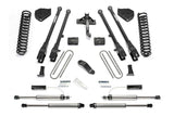 Fabtech 17-19 Ford F250/350 4WD Diesel 6in 4 Link System w/DL 2.25 Resi Shocks & Rear DL Shocks - K2294DL