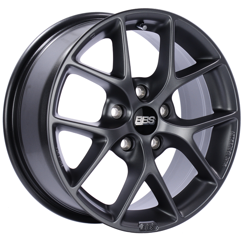 BBS SR 16x7 5x108 ET45 Satin Grey Wheel -70mm PFS/Clip Required - SR012SG