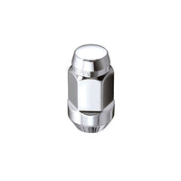 McGard Hex Lug Nut (Cone Seat Bulge Style) M14X1.5 / 13/16 Hex / 1.945in. Length (4-Pack) - Chrome - 64023