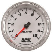 Autometer Pro-Cycle Gauge Tachometer 3 3/8in 10K Rpm White - 19798