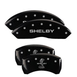 MGP 4 Caliper Covers Engraved Front 2015/Mustang Engraved Rear 2015/GT Yellow finish black ch - 10201S2MGYL