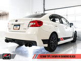 AWE Tuning Subaru 15+ WRX VA Sedan Touring Edition Exhaust - Diamond Black Tips (102mm) - 3015-43102